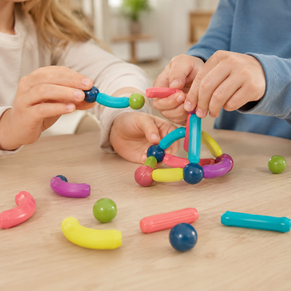 Juego De Encastre Magnético - Figuras 3D 42 piezas