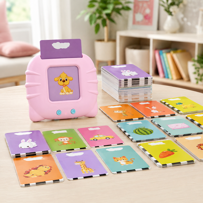 Lector de Tarjetas Educativas Bilingüe Inglés–Español – 224 Palabras y Sonidos