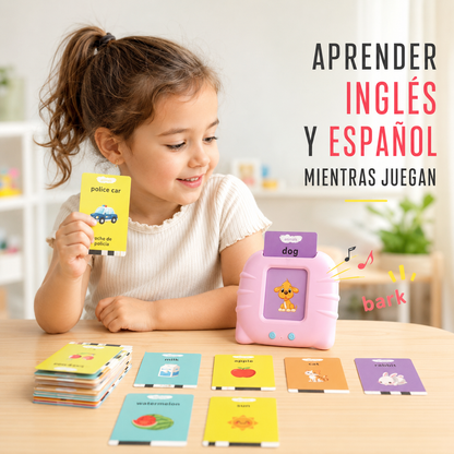 Lector de Tarjetas Educativas Bilingüe Inglés–Español – 224 Palabras y Sonidos