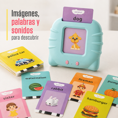 Lector de Tarjetas Educativas Bilingüe Inglés–Español – 224 Palabras y Sonidos