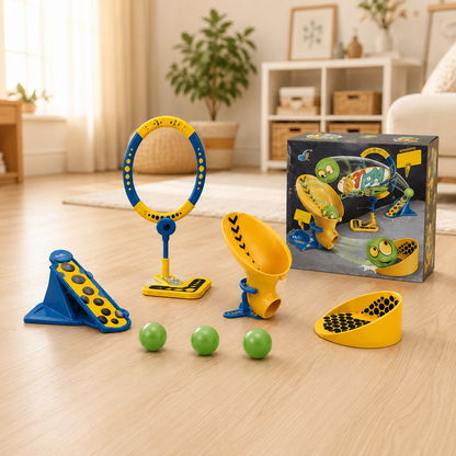 Juego de Puntería y Lanzamiento de Pelotas STEM – Desafío de Destreza Infantil