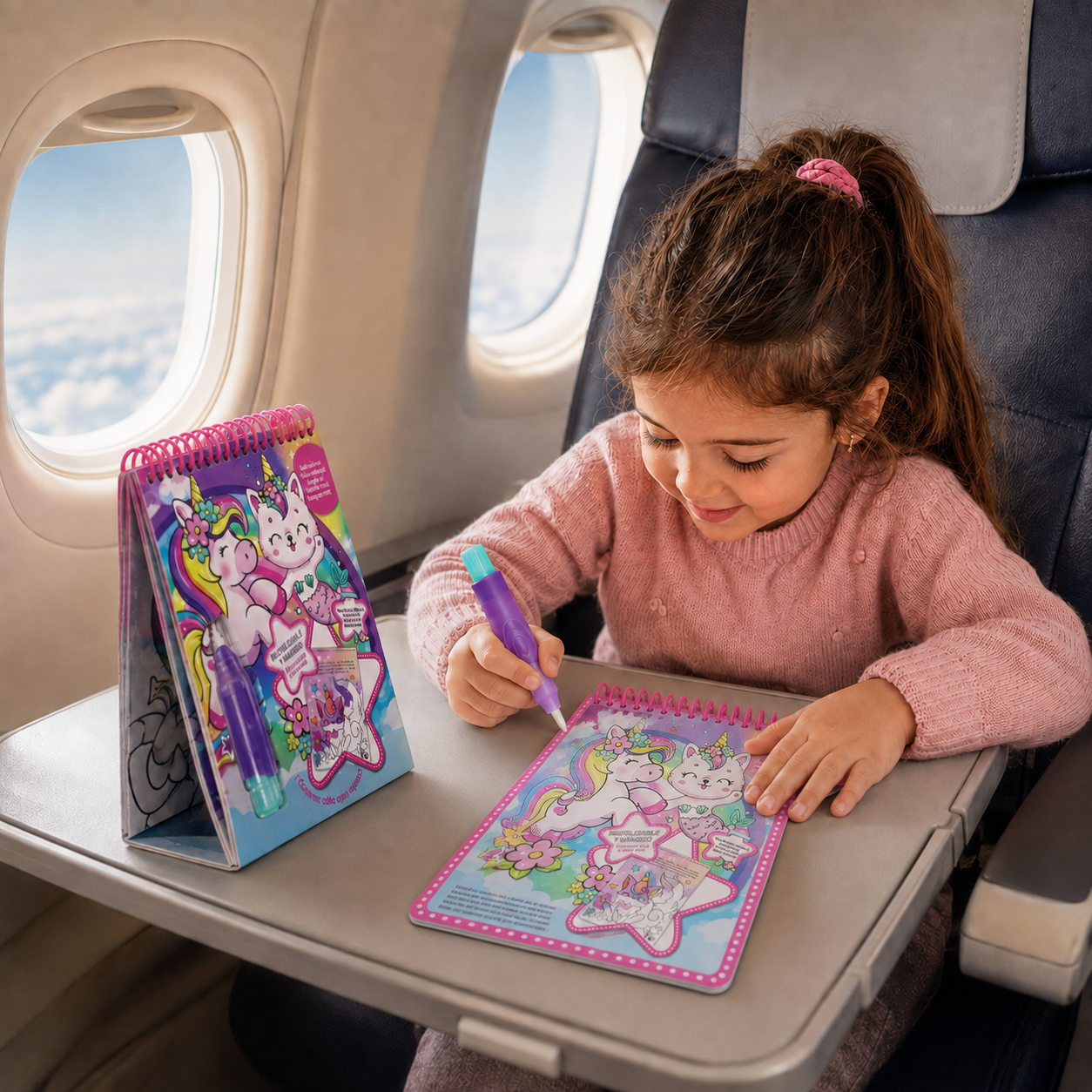 Libro Mágico de Unicornios para Pintar con Agua – Reutilizable y Fácil de Llevar  Descripción