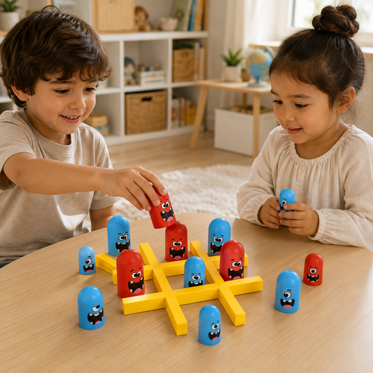 Juego de Estrategia Gobble Game 3 en Línea  Ta te ti con Piezas Apilables