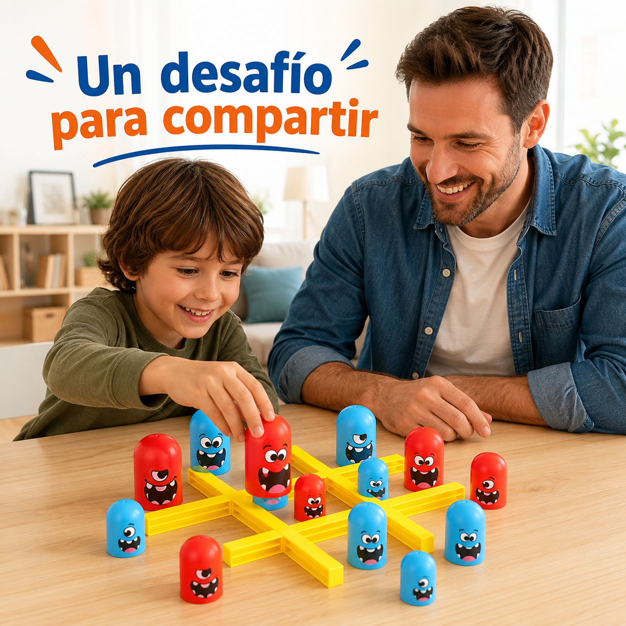 Juego de Estrategia Gobble Game 3 en Línea  Ta te ti con Piezas Apilables