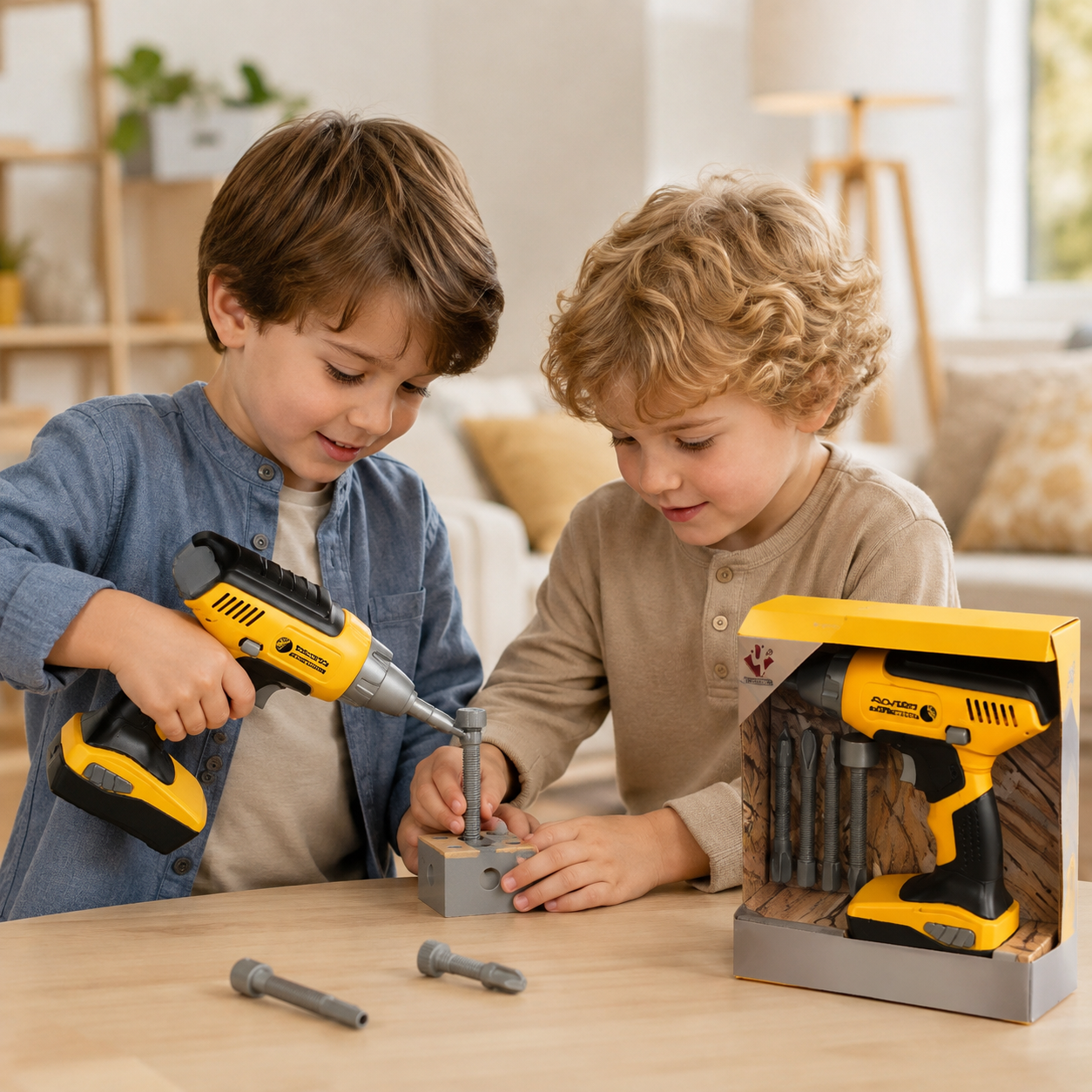Taladro Eléctrico Infantil - Juego de Herramientas y Simulación