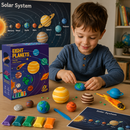 Set de Masas Sistema Solar para Crear los 8 Planetas