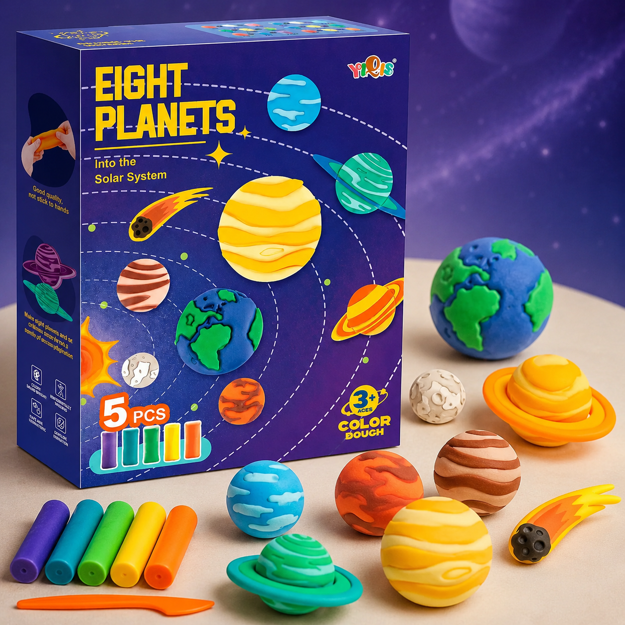 Set de Masas Sistema Solar para Crear los 8 Planetas
