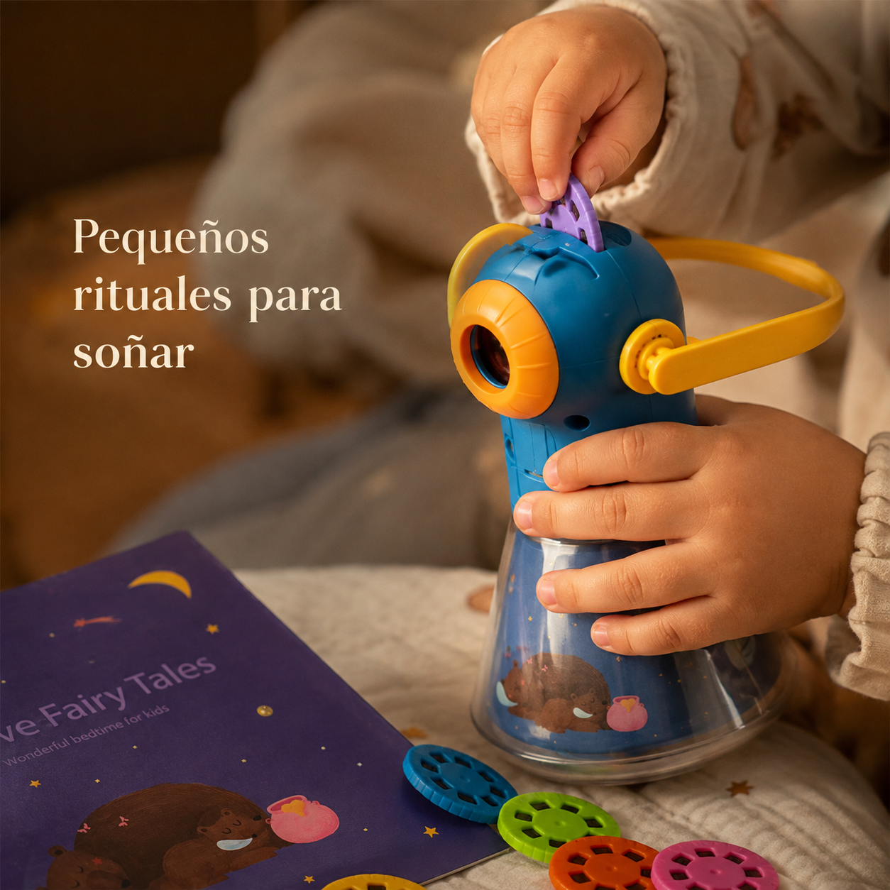 Proyector de Cuentos Mideer 3 en 1 con Luz Nocturna – 12 Historias Clásicas