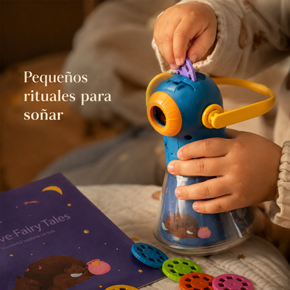 Proyector de Cuentos Mideer 3 en 1 con Luz Nocturna – 12 Historias Clásicas