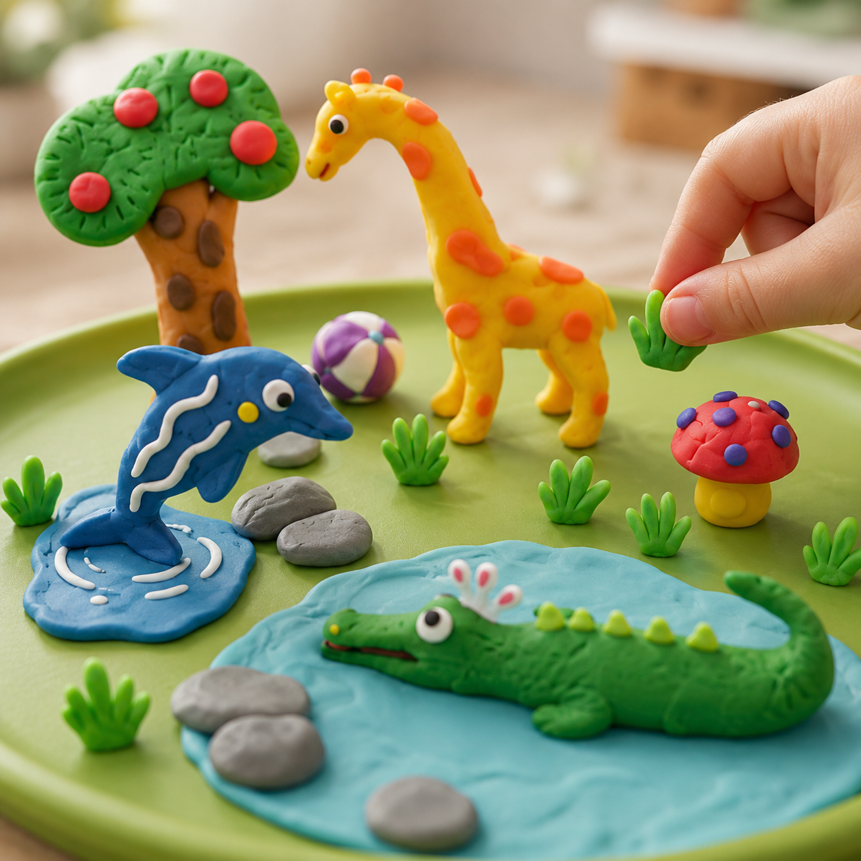 Set de Masas Moldeables Forest Carnival con Moldes de Animales