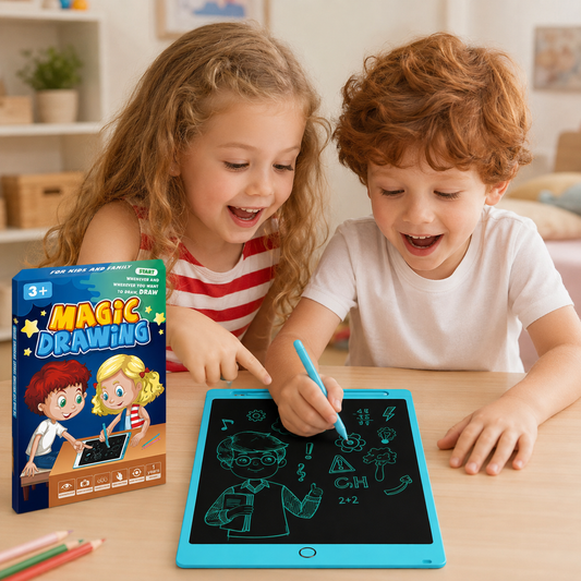 Pizarra Mágica LCD Infantil 12 Pulgadas con Lápiz y Borrado Instantáneo