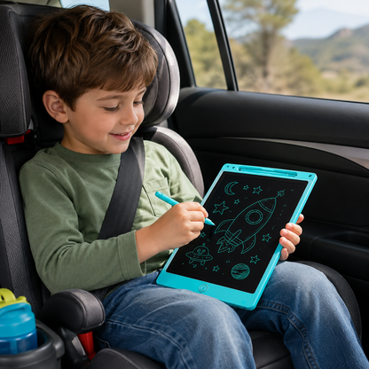 Pizarra Mágica LCD Infantil 12 Pulgadas con Lápiz y Borrado Instantáneo