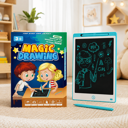 Pizarra Mágica LCD Infantil 12 Pulgadas con Lápiz y Borrado Instantáneo