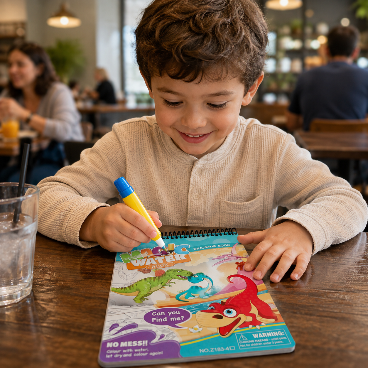 Libro Mágico para Pintar con Agua Reutilizable + Lápiz