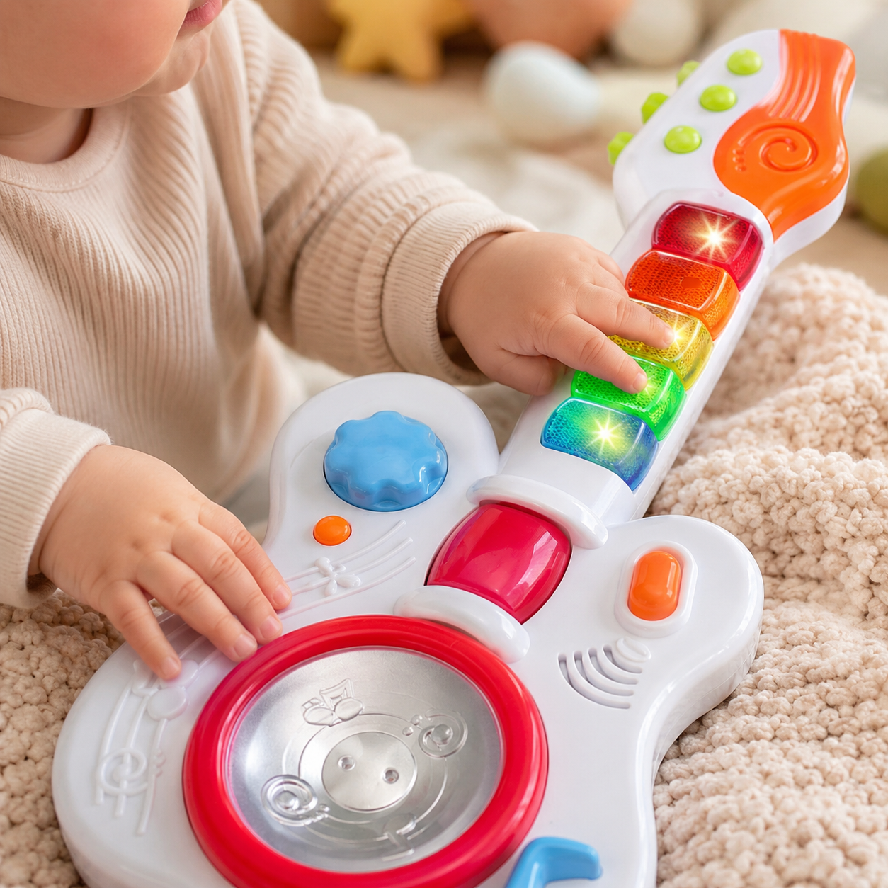 Guitarra Musical para Bebés Bontempi con Luces, Sonidos y Sensor