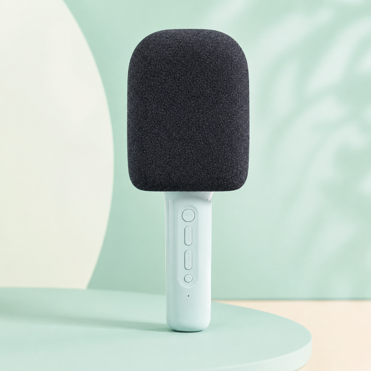 Parlante Karaoke con Micrófono Bluetooth, Luces LED y 5 Efectos de Voz