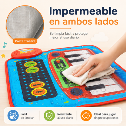 Alfombra banda musical para bebés 4  instrumentos