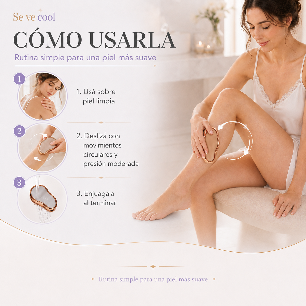 Depiladora Nano Cristal - Depilación y Exfoliación corporal