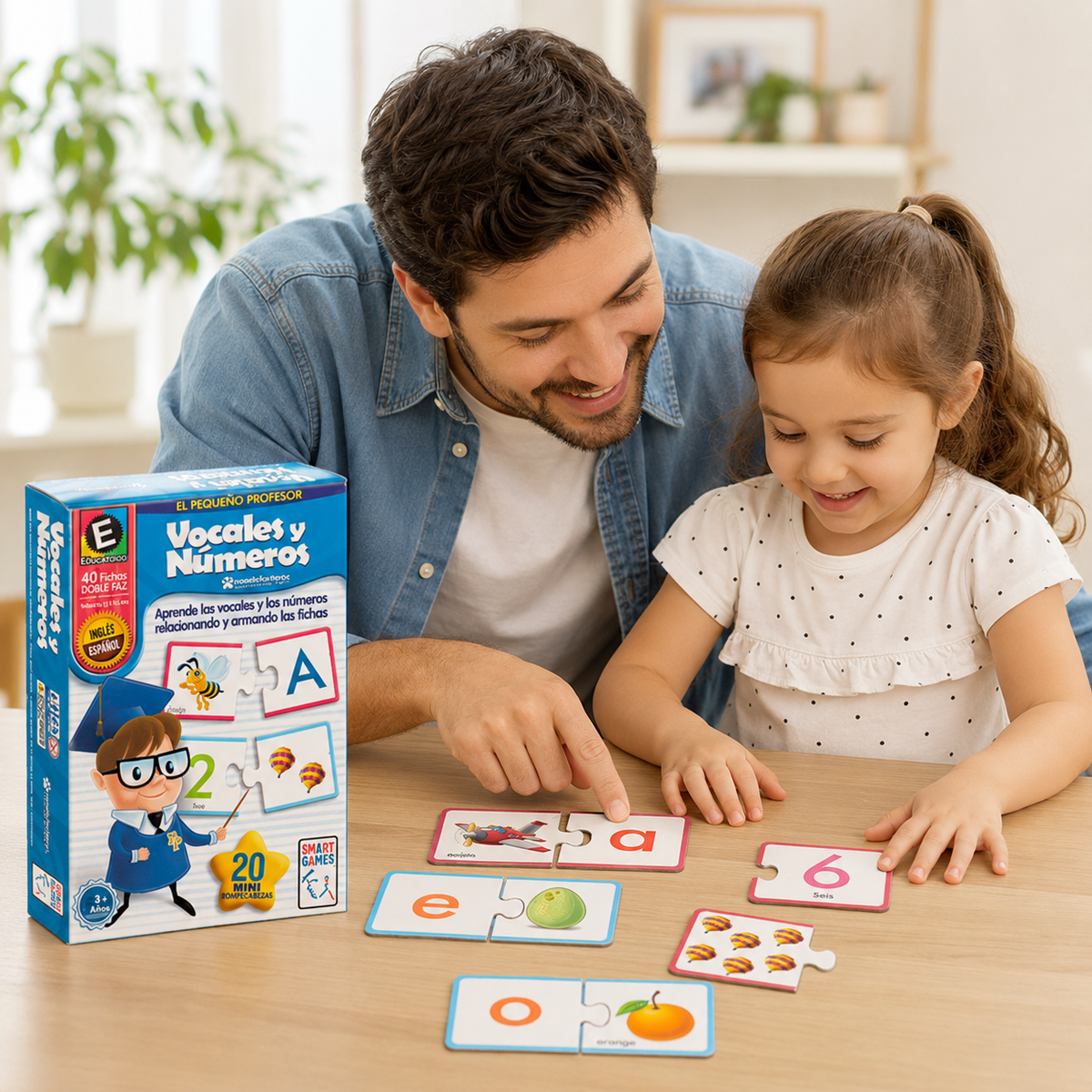 Juego de Mesa Vocales y Números 🧠 Aprender jugando (¡y divirtiéndose de verdad!)