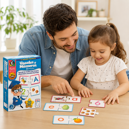 Juego de Mesa Vocales y Números 🧠 Aprender jugando (¡y divirtiéndose de verdad!)