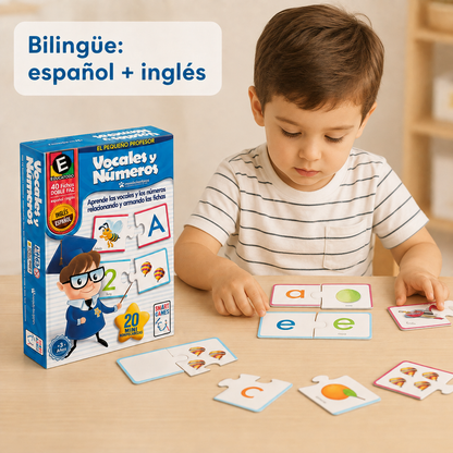 Juego de Mesa Vocales y Números 🧠 Aprender jugando (¡y divirtiéndose de verdad!)