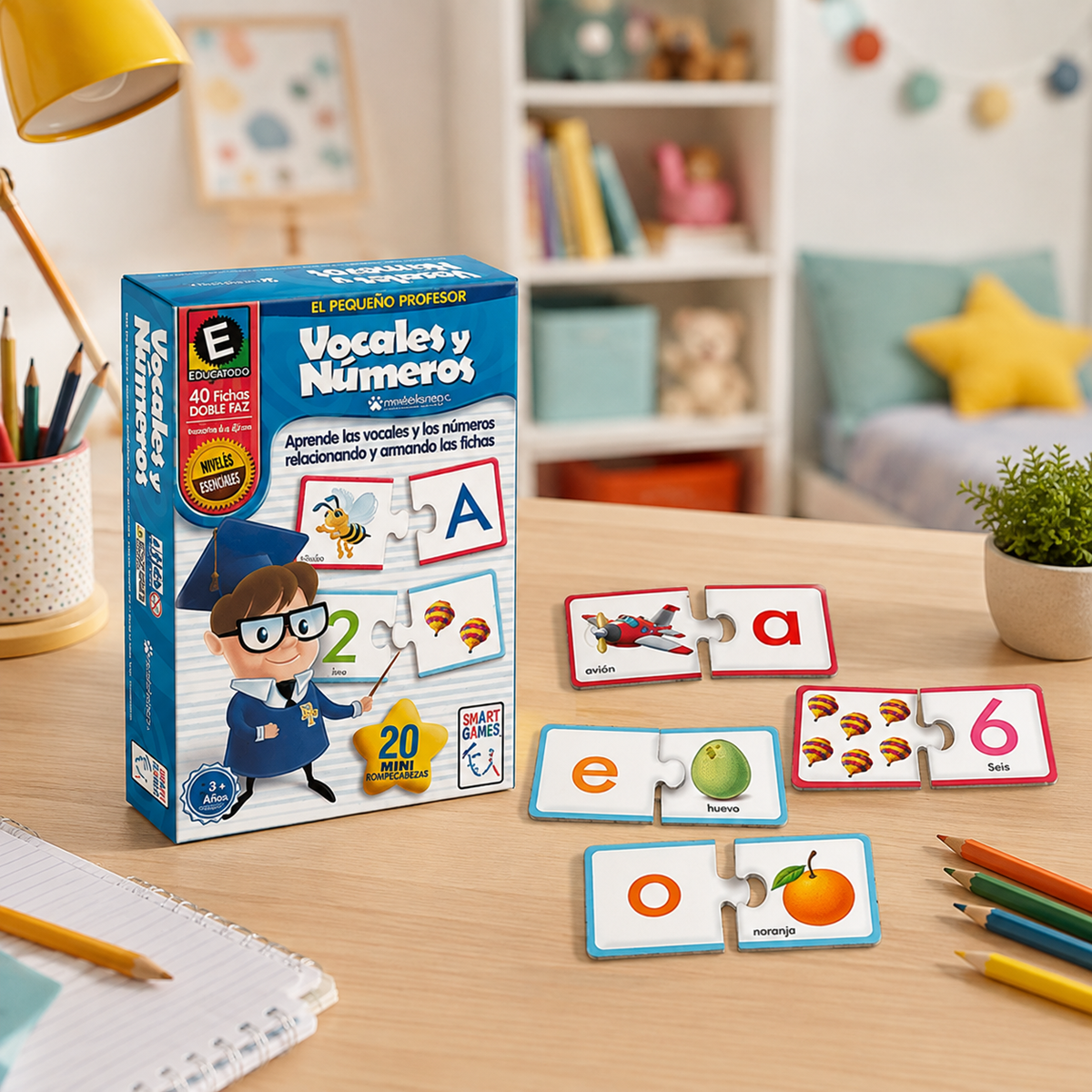 Juego de Mesa Vocales y Números 🧠 Aprender jugando (¡y divirtiéndose de verdad!)