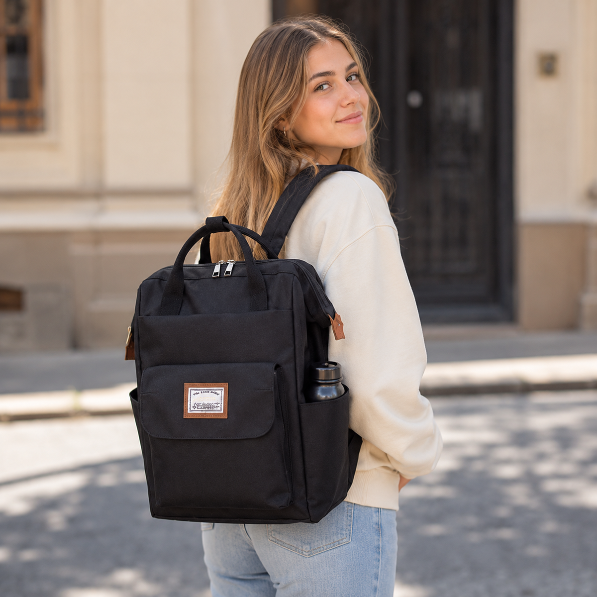 Mochila casual de tela múltiples compartimientos - Lisboa