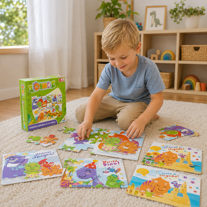Puzzles de dinosaurios 🧩 Diversión prehistórica para pequeñas manitos creativas