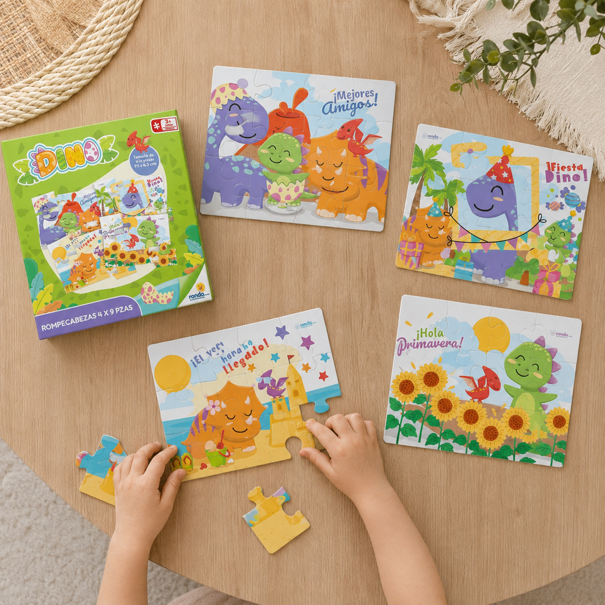 Puzzles de dinosaurios 🧩 Diversión prehistórica para pequeñas manitos creativas