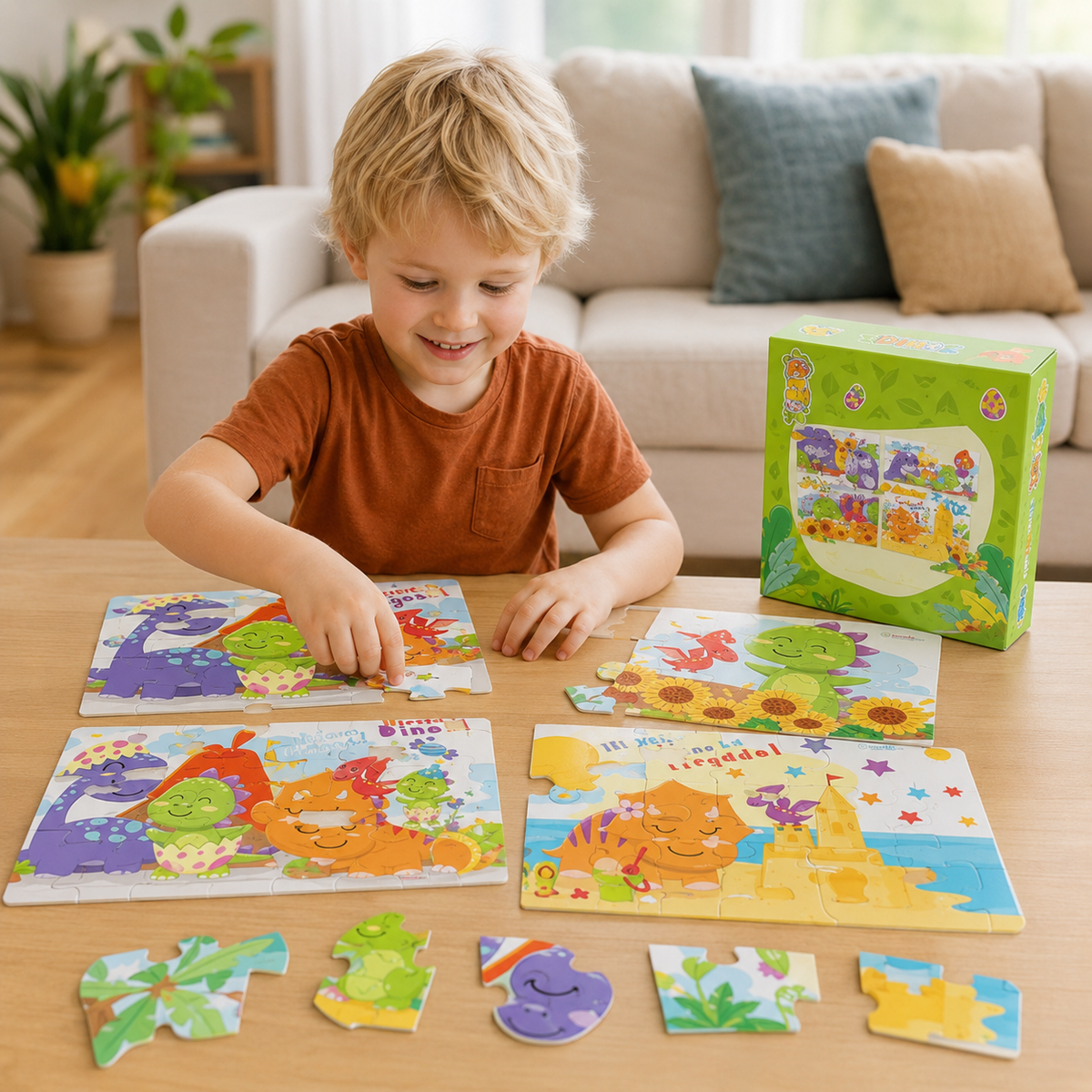 Puzzles de dinosaurios 🧩 Diversión prehistórica para pequeñas manitos creativas