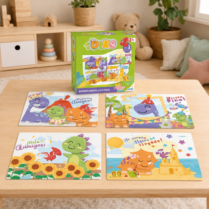 Puzzles de dinosaurios 🧩 Diversión prehistórica para pequeñas manitos creativas