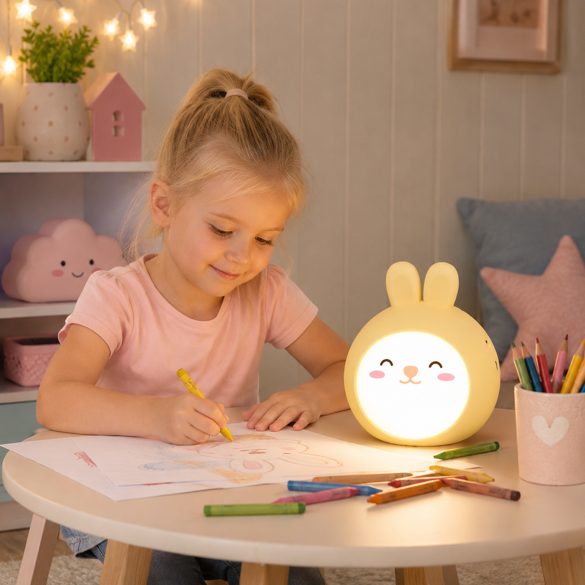 Lámpara Veladora de Conejito - ¡Ilumina tu Espacio con Ternura y Encanto! 🐰💖