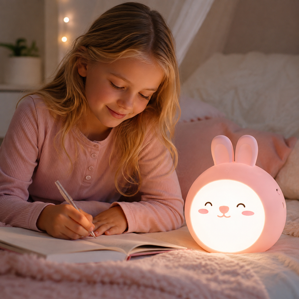 Lámpara Veladora de Conejito - ¡Ilumina tu Espacio con Ternura y Encanto! 🐰💖