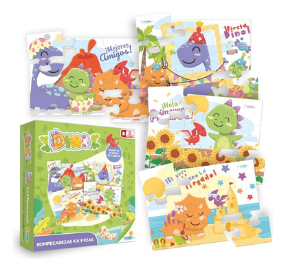 Puzzles de dinosaurios 🧩 Diversión prehistórica para pequeñas manitos creativas