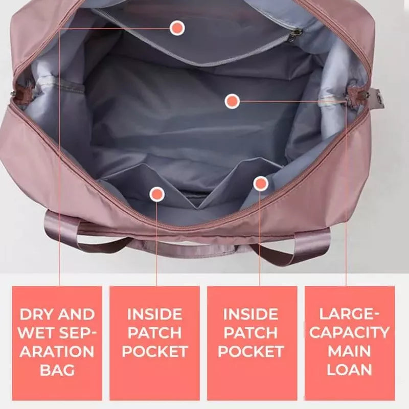 Bolso plegable de viaje o gimnasio 3 tamaños en 1