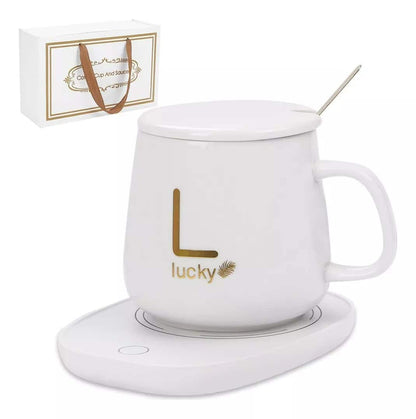 Taza calentadora eléctrica de cerámica “Lucky” – Bebidas siempre a la temperatura ideal