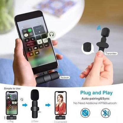 Micrófono Inalámbrico Solapero para Iphone y Android