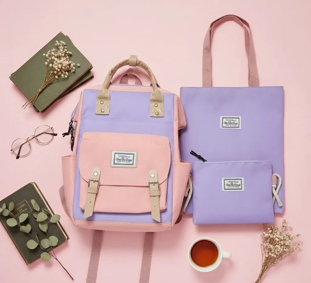 Set de Mochila Casual 4 en 1 – Organizate con estilo (y sin esfuerzo)