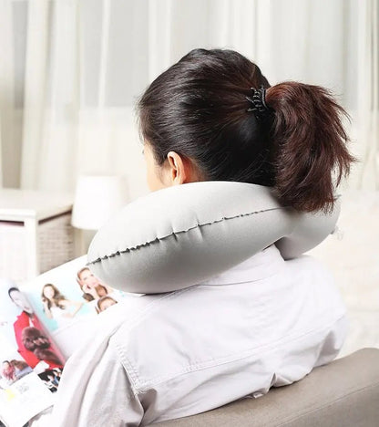 Almohada de viaje inflable