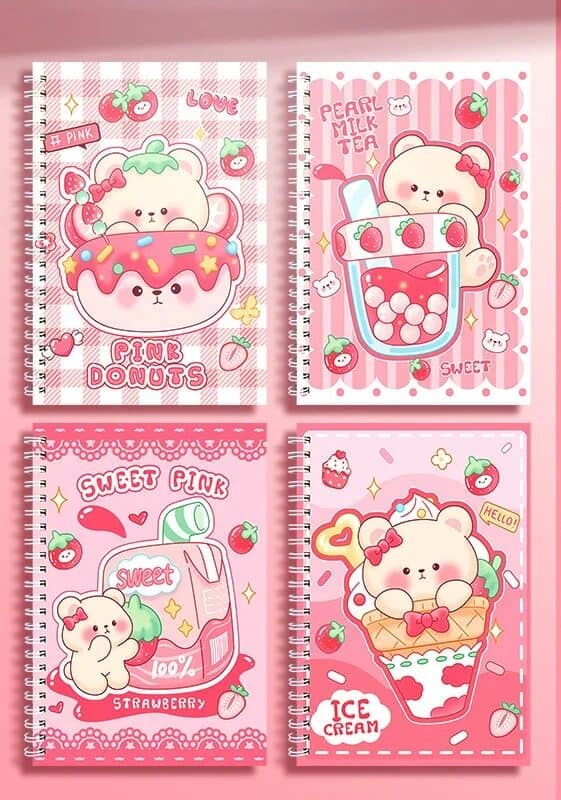 Cuaderno A5 Lindo Diseño con Espirales - ¡Anota tus Ideas con un Toque Cool y Creativo! 📒✨