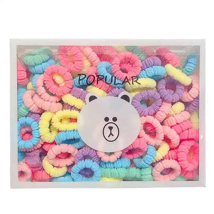Caja de 150 Gomas para el Cabello - ¡Un Toque Cool y Colorido para Cada Día! 💖🌈