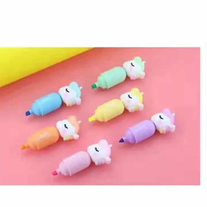 Set de Resaltadores Pastel Unicornio 🦄🌸 – ¡Tonos Suaves y Magia en tus Apuntes! ✨