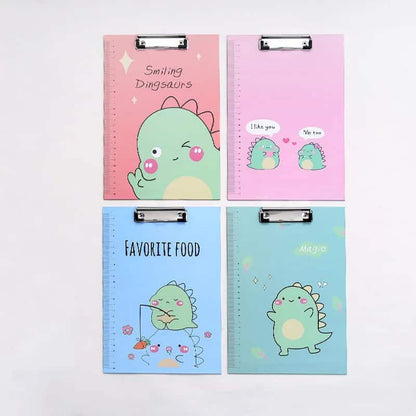 Tabla con Gancho para Hojas A4 - ¡Sujeta tus Ideas con un Toque Kawaii! 🦖🐶✨