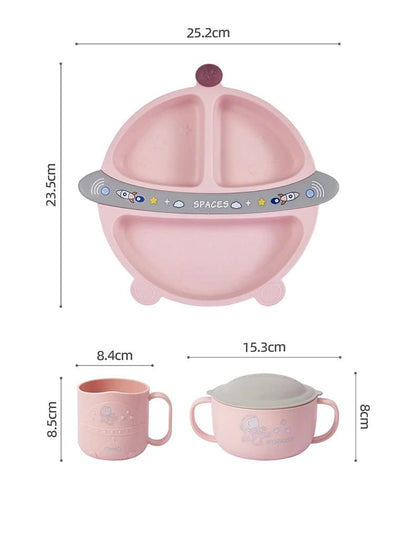 Set de alimentación bebé diseño espacial