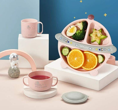 Set de alimentación bebé diseño espacial