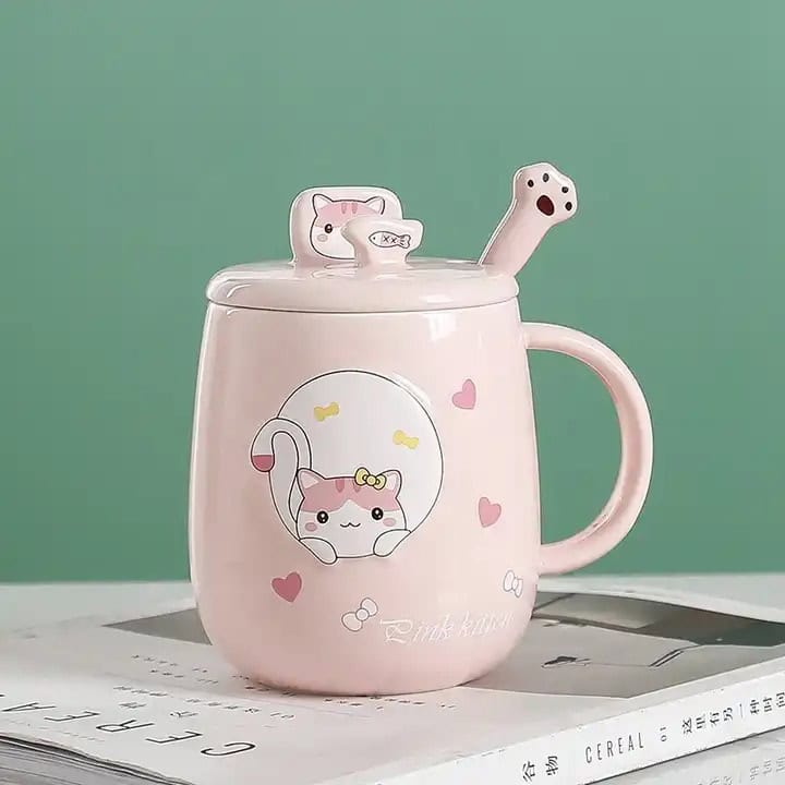 Taza de Cerámica de Gato 400ml – ¡El Detalle Perfecto para Amantes de los Gatitos!🐱