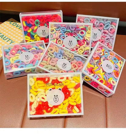 Caja de 150 Gomas para el Cabello - ¡Un Toque Cool y Colorido para Cada Día! 💖🌈