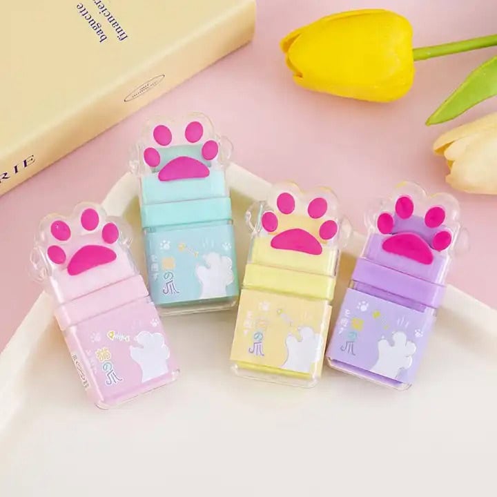 Goma de Borrar Escolar de Huellita 🐾 – ¡Borra Errores con Estilo! ✨