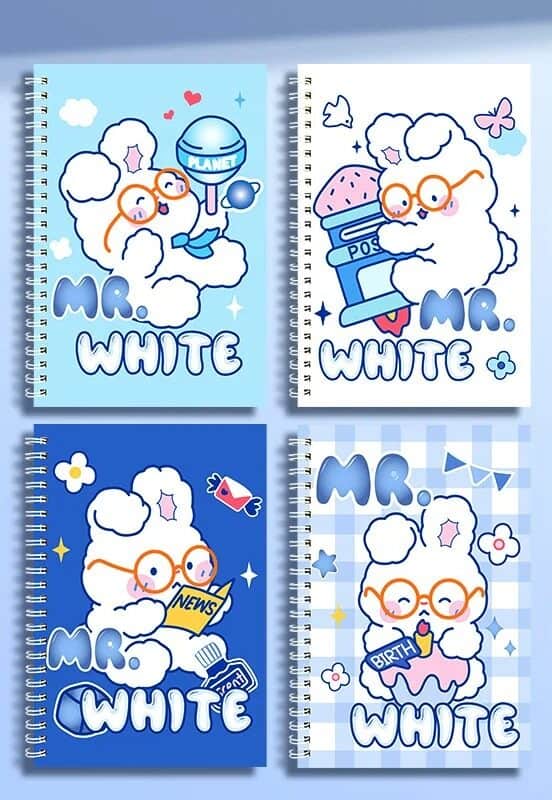 Cuaderno A5 Lindo Diseño con Espirales - ¡Anota tus Ideas con un Toque Cool y Creativo! 📒✨