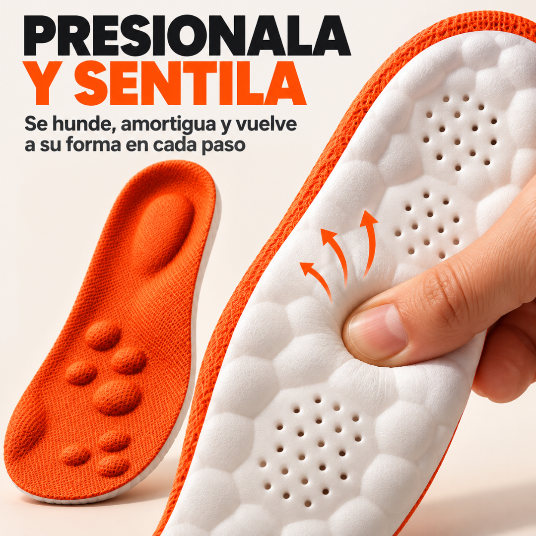 Plantillas Nube de Confort y Recuperación con Amortiguación y Soporte